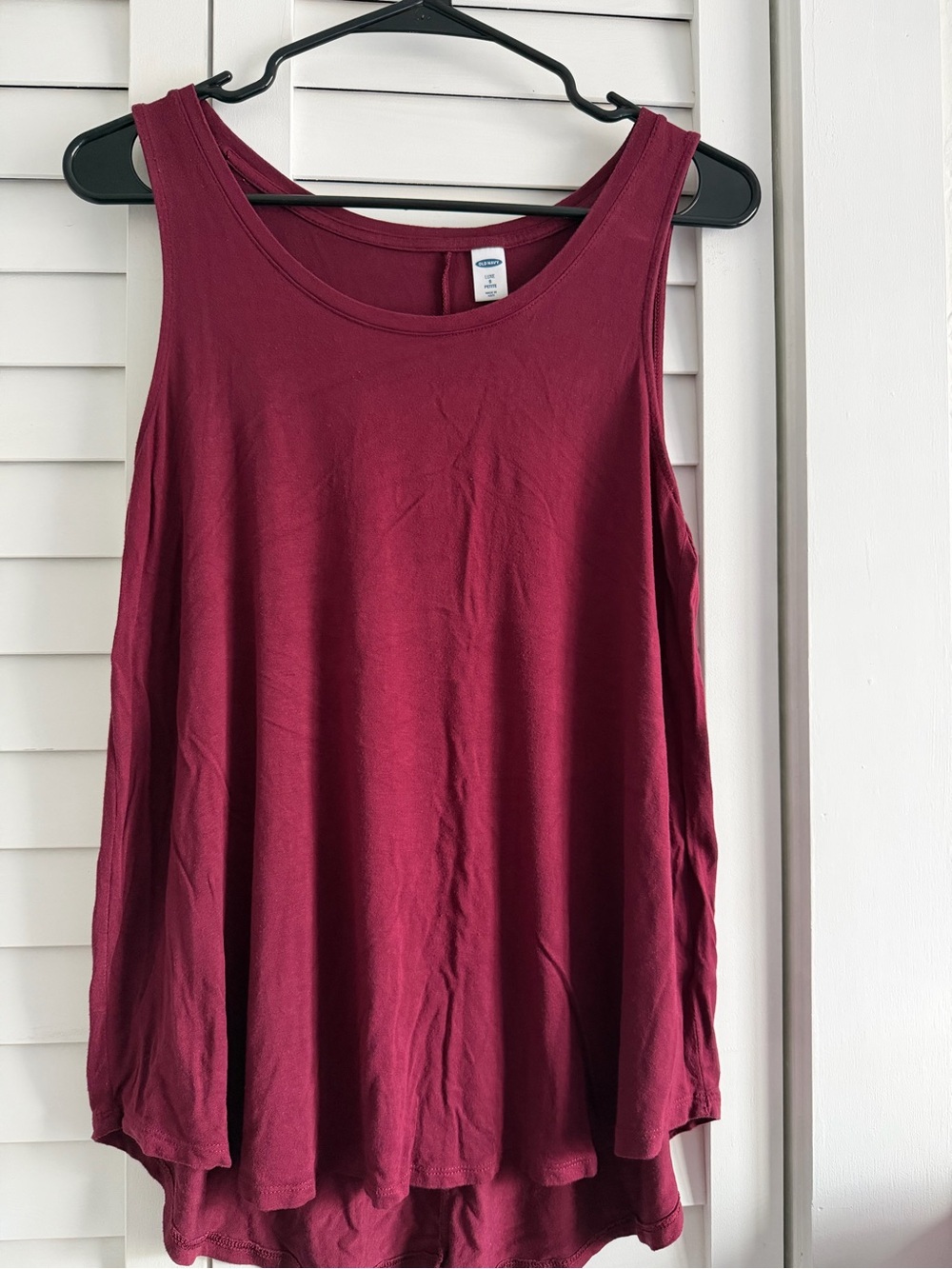 Old Navy Deep Burgundy Swing Tank Top